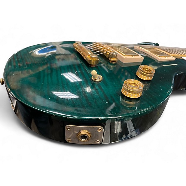 Vintage 1998 Gibson Les Paul Standard Double Cut Jalapeno Green Solid Body Electric Guitar