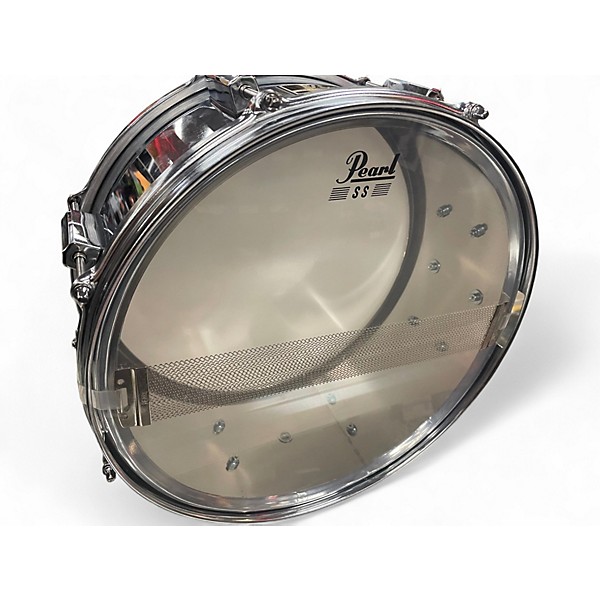 Used Pearl 14in Export Series steel snare steel Drum