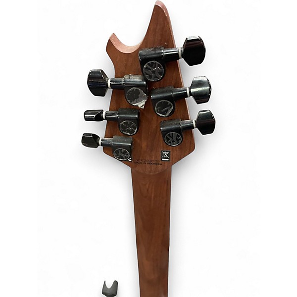 Used EVH Wolfgang Standard Red with Black and White Stripes Solid Body Electric Guitar