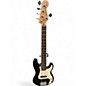 Used Squier Precision Bass V Metallic Black Electric Bass Guitar thumbnail