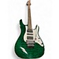 Used Schecter Guitar Research SD2 24 HSH QUILTED GREEN Solid Body Electric Guitar thumbnail