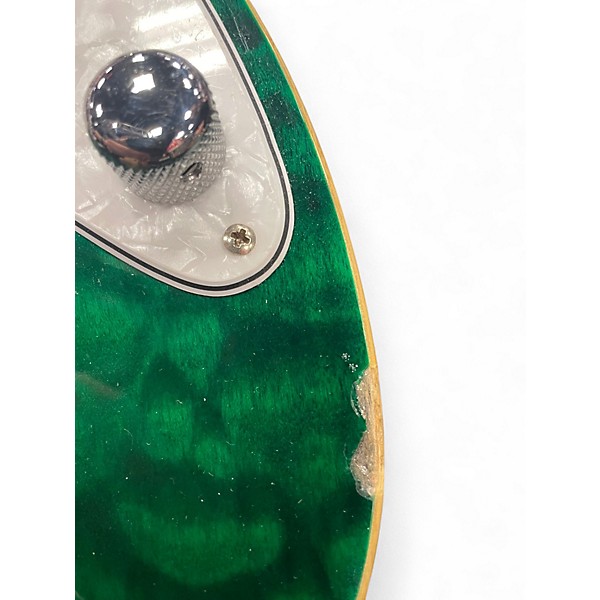 Used Schecter Guitar Research SD2 24 HSH QUILTED GREEN Solid Body Electric Guitar