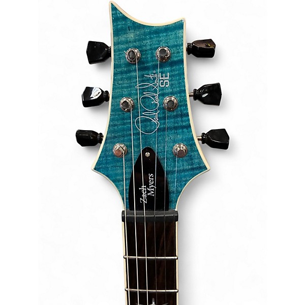 Used PRS Zach Myers Signature SE Blue Solid Body Electric Guitar