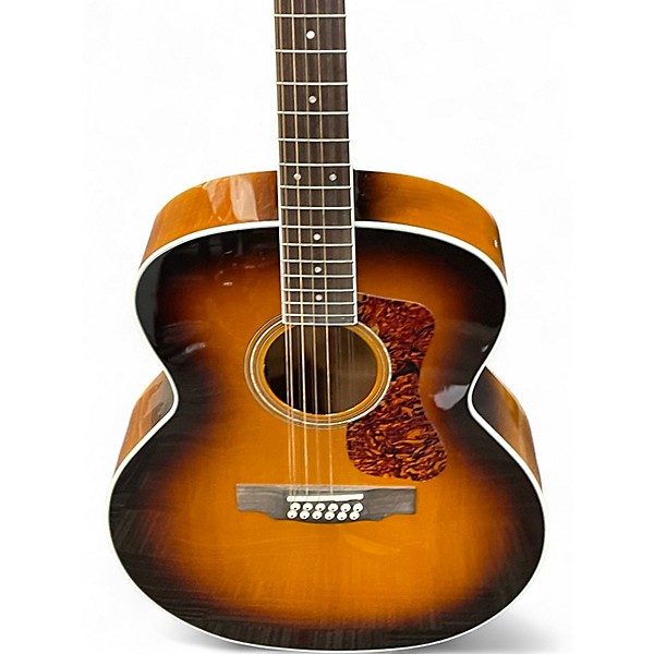Used Gretsch Guitars F2512E 2 Tone Sunburst 12 String Acoustic Electric Guitar