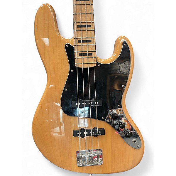 Used Squier Classic Vibe 70s Jazz Bass Natural Electric Bass Guitar