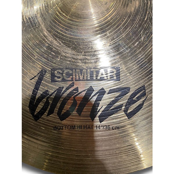 Used Zildjian 14in Scimitar Hi Hat Bottom Cymbal