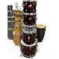 Used Ludwig 5 Piece Accent Wine Red Drum Kit thumbnail