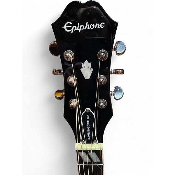 Used Epiphone Hummingbird Pro Faded Cherry Acoustic Electric Guitar
