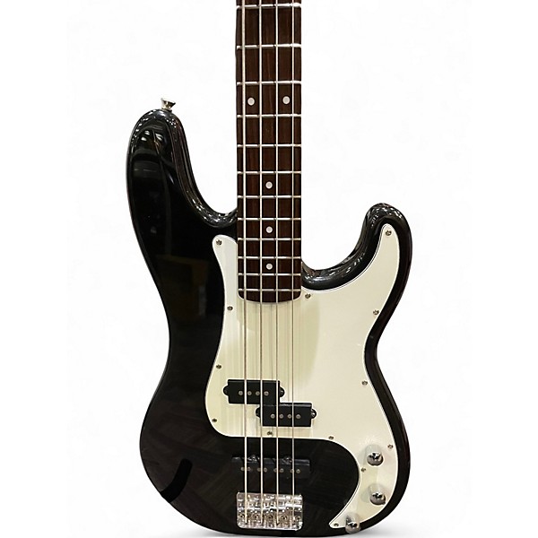 Used Squier Precision Bass Black Electric Bass Guitar