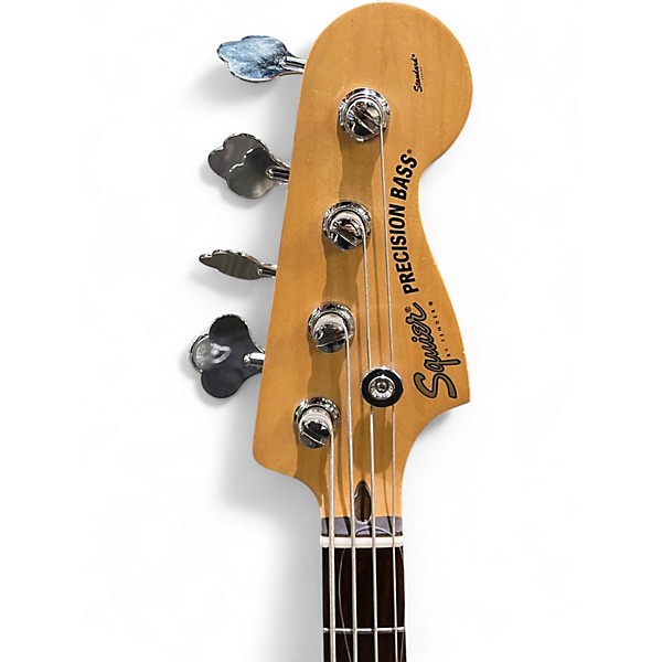Used Squier Precision Bass Black Electric Bass Guitar