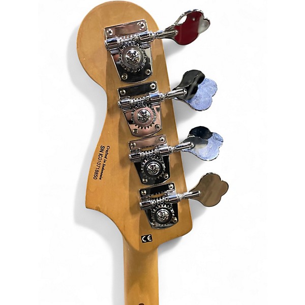 Used Squier Precision Bass Black Electric Bass Guitar