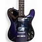 Used Fender DELUXE KINGFISH TELECASTER Purple Solid Body Electric Guitar