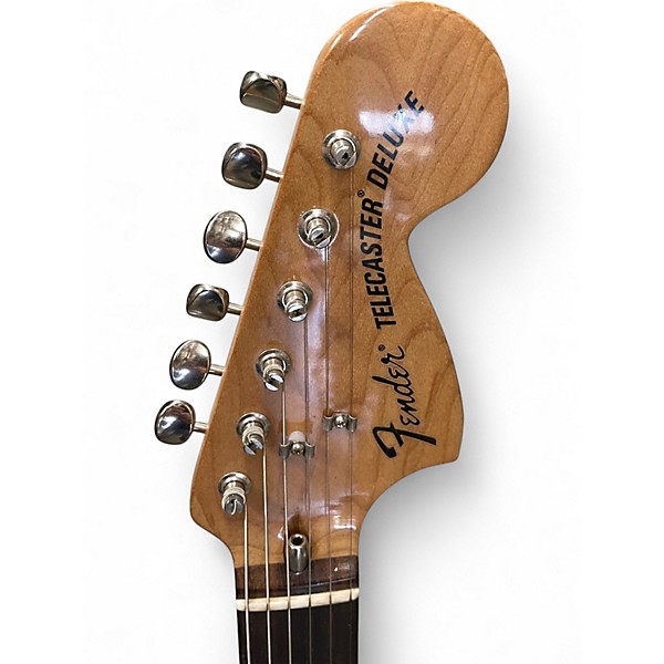 Used Fender DELUXE KINGFISH TELECASTER Purple Solid Body Electric Guitar