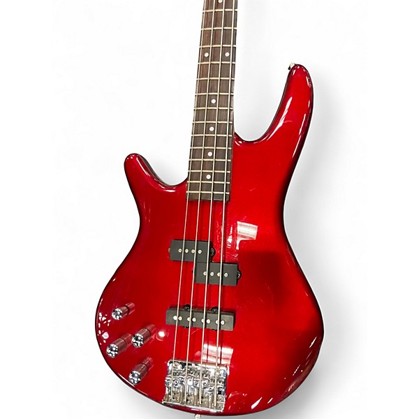Used Ibanez GSR200 LEFTY Candy Apple Red Electric Bass Guitar