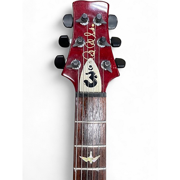 Used PRS Santana III Trans Crimson Red Solid Body Electric Guitar