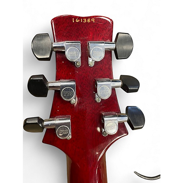 Used PRS Santana III Trans Crimson Red Solid Body Electric Guitar