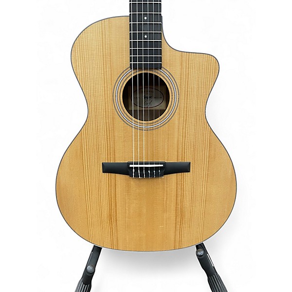 Used Taylor 214CEN Natural Classical Acoustic Electric Guitar