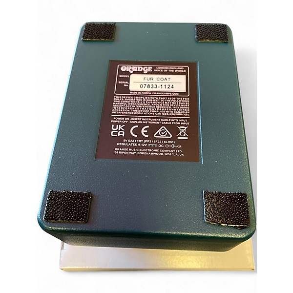 Used Orange Amplifiers FUR COAT Effect Pedal