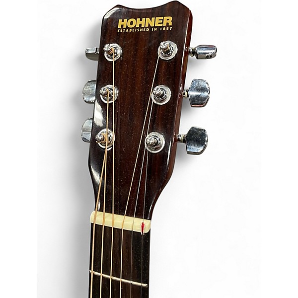 Used Hohner hw700s Natural Acoustic Guitar