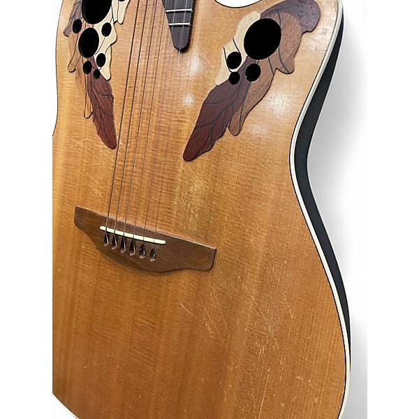 Used Ovation s8684gc Natural Acoustic Electric Guitar