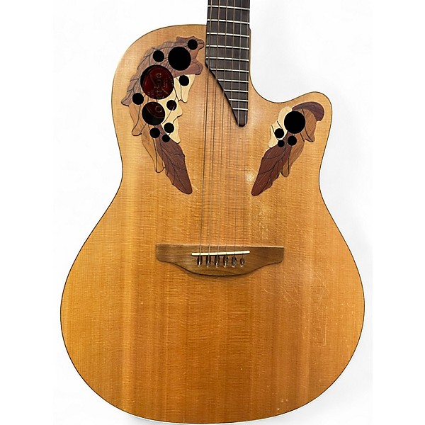 Used Ovation s8684gc Natural Acoustic Electric Guitar