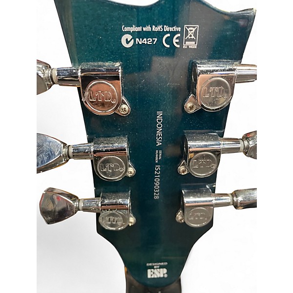 Used ESP LTD EC256 Blue Solid Body Electric Guitar