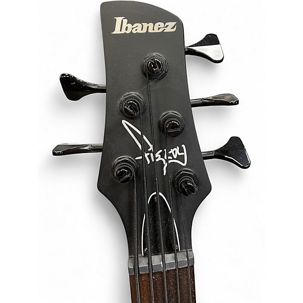 Used Ibanez K5 Fieldy Signature 5 String Black Electric Bass Guitar