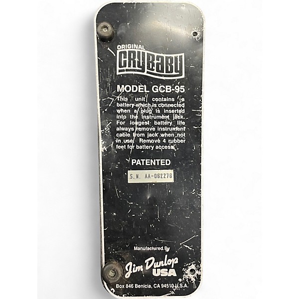 Used Dunlop GCB95 Original Crybaby Wah Effect Pedal