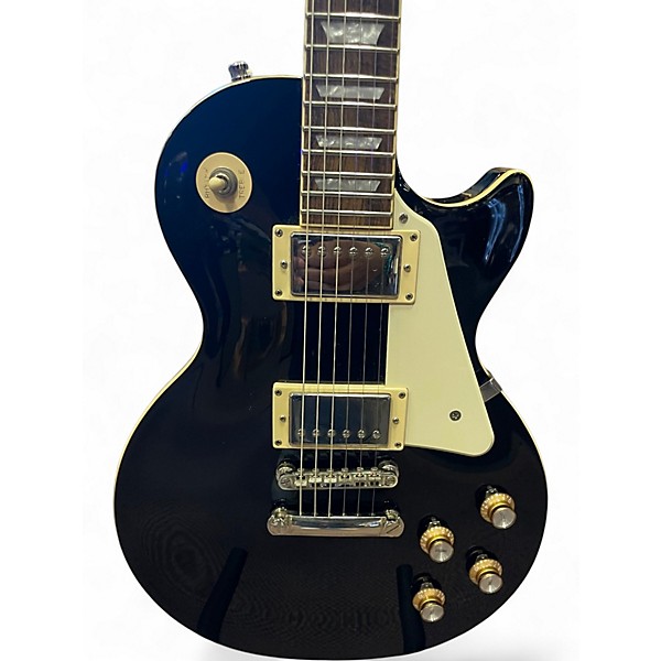 Used Epiphone Les Paul Standard Ebony Solid Body Electric Guitar