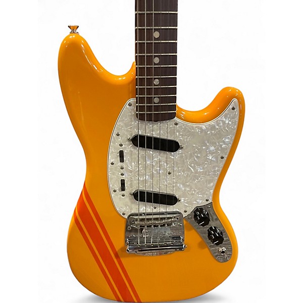 Used 2024 Fender Vintera II 70's Competition Mustang Competition Orange Solid Body Electric Guitar