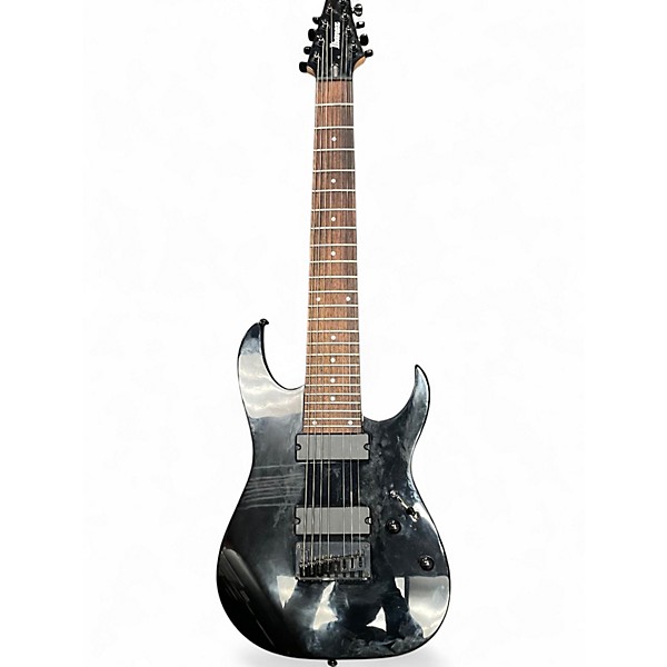 Used Ibanez RG8 8 String Black Solid Body Electric Guitar