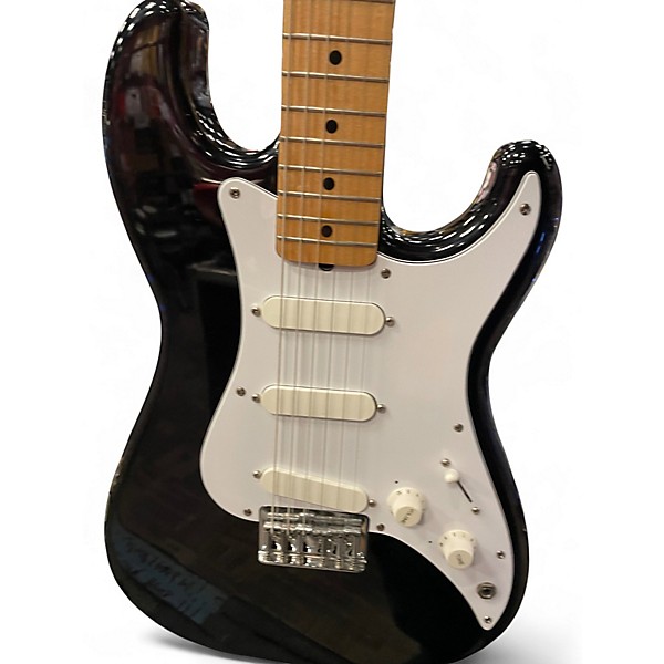 Used 1984 Squier Bullet Stratocaster Black Solid Body Electric Guitar