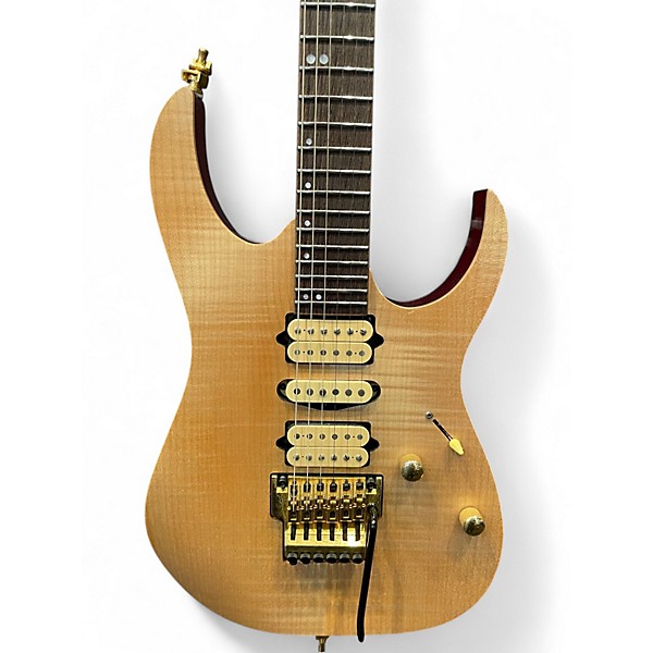 Used Ibanez RG1070FM Premium Desert Sand Solid Body Electric Guitar