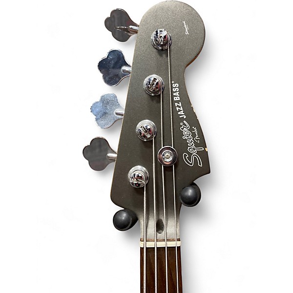 Used Squier Standard Jazz Bass gray Electric Bass Guitar
