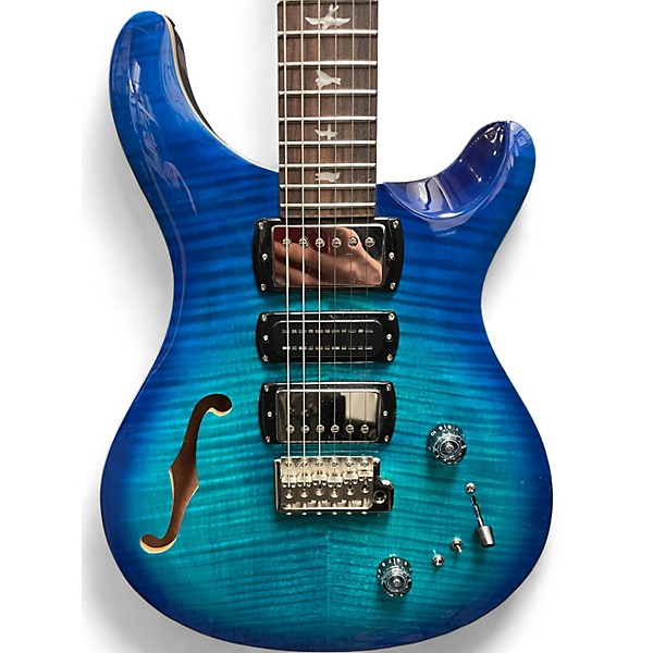 Used PRS SE Special Semi-Hollow Lake Blue Hollow Body Electric Guitar