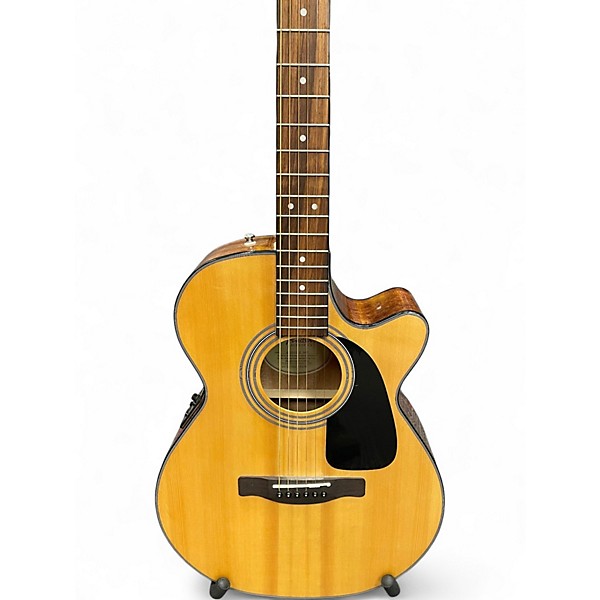 Used Fender GC140SCE Grand Concert Natural Acoustic Electric Guitar