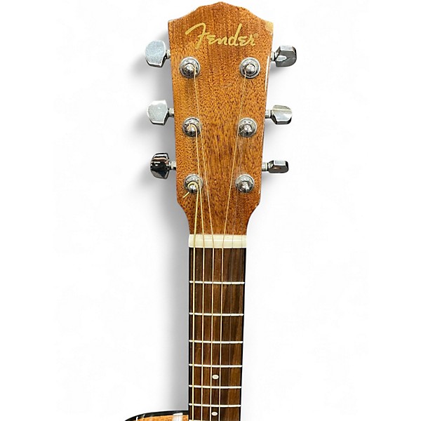 Used Fender GC140SCE Grand Concert Natural Acoustic Electric Guitar