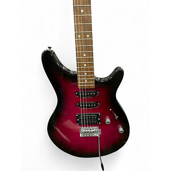 Used Rogue Rocketeer Plum Solid Body Electric Guitar