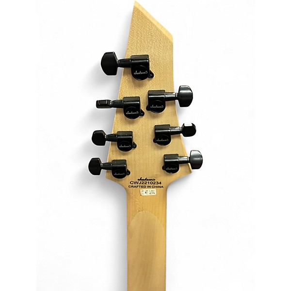 Used Jackson JS22-7 Dinky 7 String Black Solid Body Electric Guitar