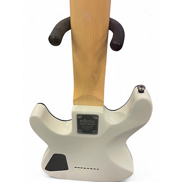 Used Schecter Guitar Research Omen 8 WHITE Solid Body Electric Guitar