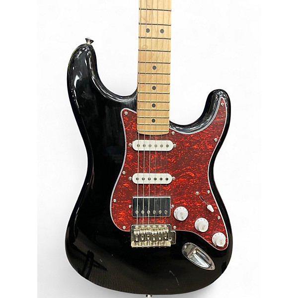 Used Donner Seeker Series Black Solid Body Electric Guitar