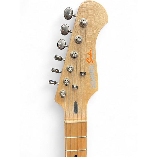 Used Donner Seeker Series Black Solid Body Electric Guitar