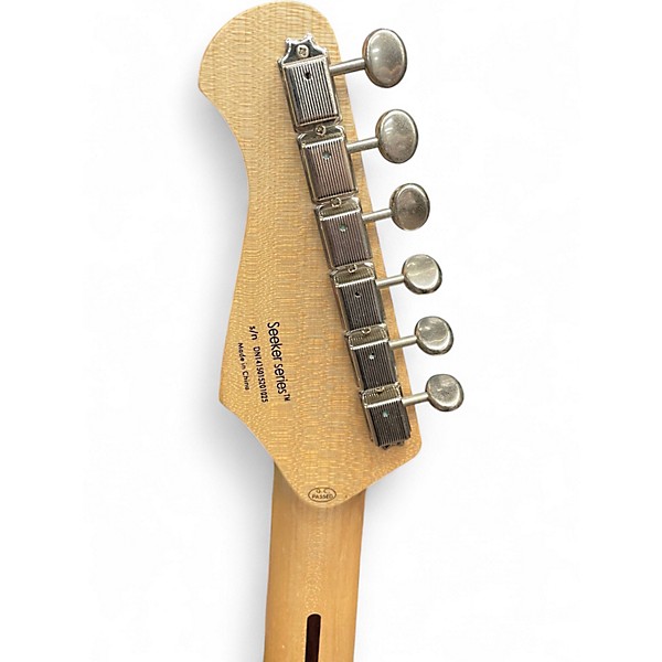 Used Donner Seeker Series Black Solid Body Electric Guitar