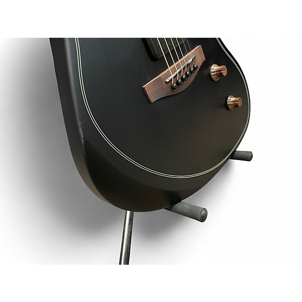 Used Fender Acoustasonic Standard Jazzmaster Satin Black Acoustic Electric Guitar