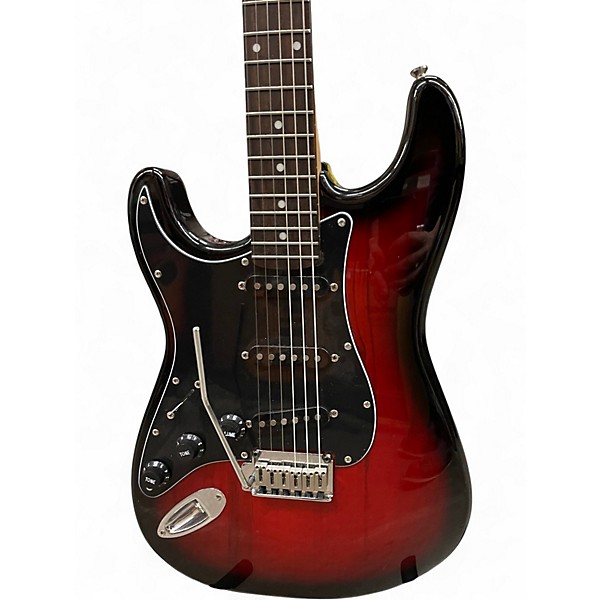 Used Squier Standard Stratocaster RED BURST Solid Body Electric Guitar