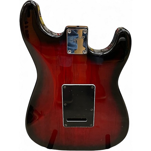 Used Squier Standard Stratocaster RED BURST Solid Body Electric Guitar