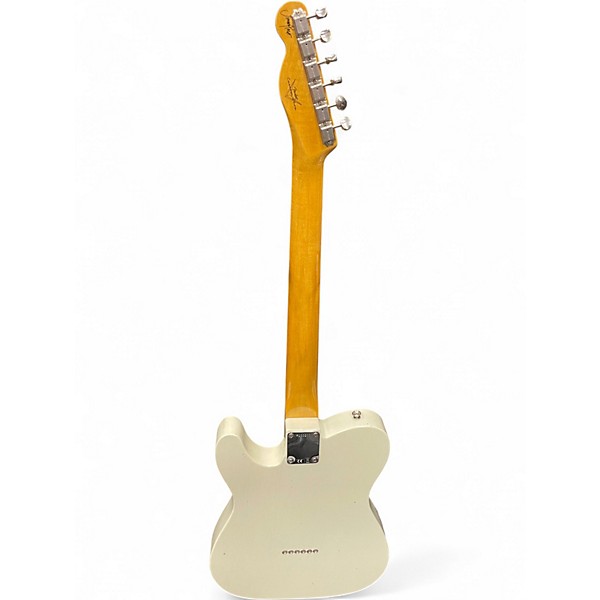Used Fender Custom Shop Jimmy Page Mirror Telecaster White Blonde Solid Body Electric Guitar