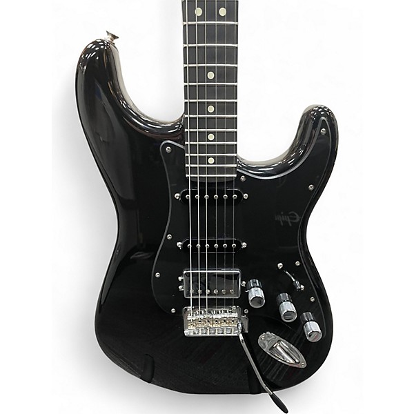 Used Fender Player Stratocaster HSS Limited Edition Black Solid Body Electric Guitar