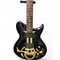 Used Washburn W115ANC Black and Gold Solid Body Electric Guitar