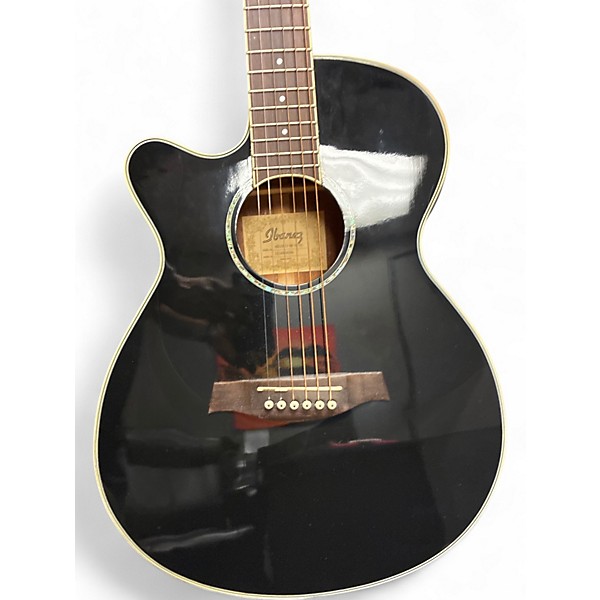 Used Ibanez AEG10NE Black Classical Acoustic Electric Guitar